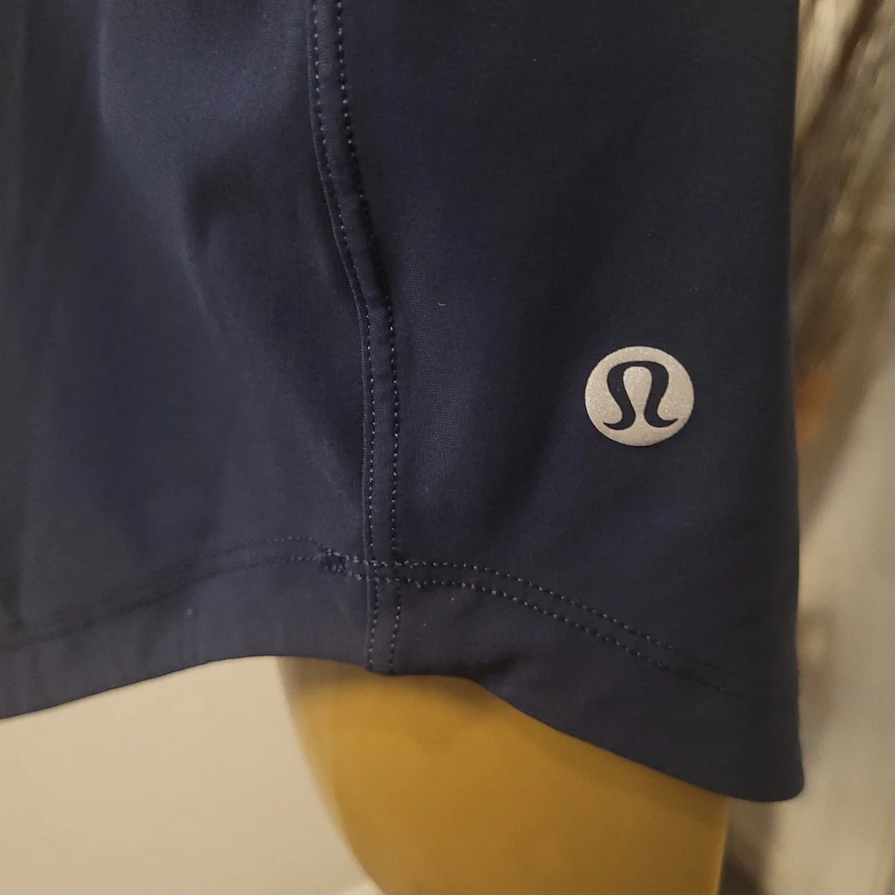 Lululemon Mesh Tank Top Size Small Womens Navy Blue Racer back Sleeveless LW